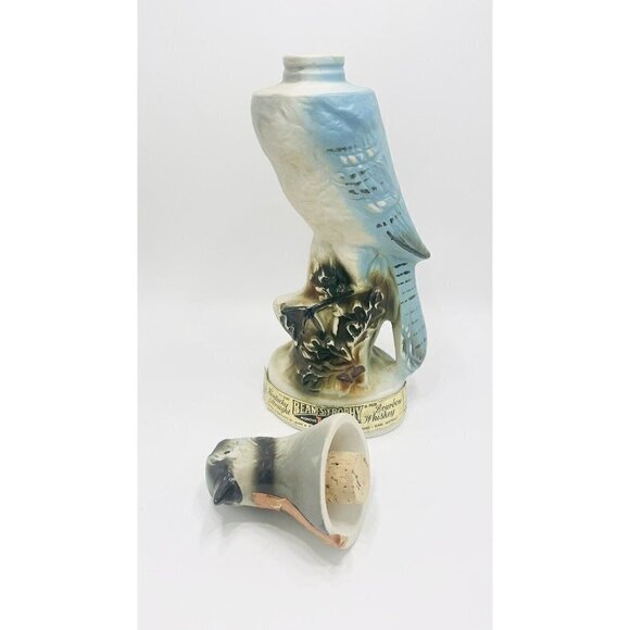 Jim Beam Blue Jay Bird Whiskey Decanter Statue EMPTY Bottle 1969 Liquor Barware - Picture 4 of 8